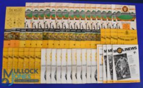 Collection of Wolverhampton Wanderers home match programmes to include 1944/45 Cardiff City (FLC),