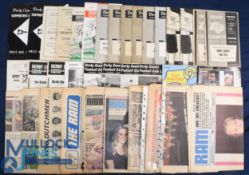 Collection of Derby County home match programmes to include 1945/46 Aston Villa (FAC), 1947/48