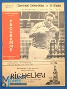 NZ 1970 at Combined Universities, Newlands 25/8/70, Rugby Programme: Another packed 24 pp issue from