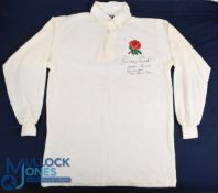 RWC 1987 England Benchworn Jersey: Official England match prepared Nike large no.17 sub's jersey,