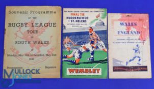 Three R League Programmes (3): 1953 Challenge Cup Final, Huddersfield v St Helens; a fascinating