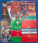 USA in the UK Rugby Programmes (6): v Glam Wanderers and v Wales 1987; v Neath and v Wales 1997; v