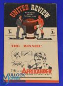 1947/48 Manchester Utd v Everton Div. 1 match programme 22 November 1947; fair/good. (1)
