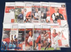 2002-2003 Manchester United Home Programmes to include League Cup European Matches most with tickets