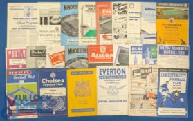 1959/60 Manchester Utd complete season away league programmes (21) plus Derby County (FAC),