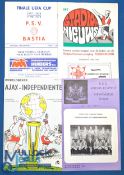 Selection of European big match programmes to include 1970 Anderlecht v Newcastle Utd (Fairs Cup),