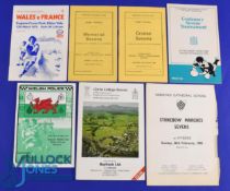 Welsh Interest Rugby Sevens etc Programmes (7): Newport, Croeso 1969 and Memorial 1970; Cardiff,