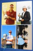 4x US Golf Players Tournament winners signed press colour photographs to incl Bubba Watson, Hunter