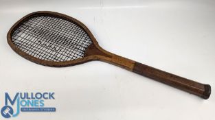 Period Wooden Tennis Racket 