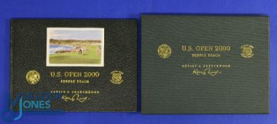 US Open 2000 Pebble Beach Artist's Sketchbook Deluxe Limited Edition (90/250) Ken Reed (signed) in