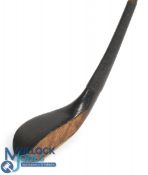 Beveridge St Andrews (b.1850-1899) dark stained beech wood baffing spoon longnose c1880 - head