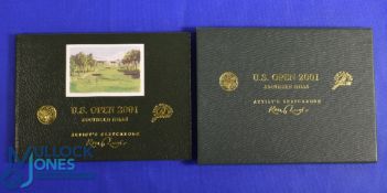 US Open 2001 Southern Hills Artist's Sketchbook Deluxe Limited Edition (86/250) Ken Reed (signed) in