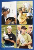 4x South African PGA Tour Players Tournament Winners signed press photographs to incl Ernie Els (