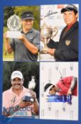 Collection of Overseas Tour Golf Players Winners signed press colour photographs (4) to incl K J