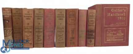 The Golfers Handbooks & Yearbooks 1947-1980 a collection to include years of 1947, 1950, 1953, 1957,