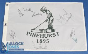 Pinehurst (US Open Golf Championship Venue) signed pin flag - signed by Michael Campbell winner 2005
