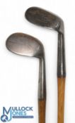 2x Smooth faced gutty period rut niblicks one showing the early Tom Stewart pipe mark and another