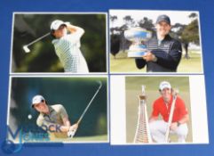 Rory McIlroy collection of 5x various PGA Tour Winning press colour photographs and book (8) to incl