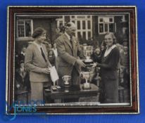 1931 Miss Diana Fishwick Winner of English Amateur Championship Official Press Photograph - being