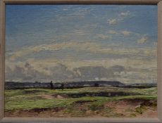 William Page Atkinson Wells, RBA (1872-1923) The 9th Golf Green Westward Ho! - Royal North Devon