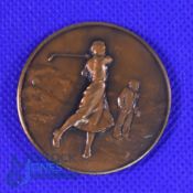 Dick Chapman's 1960 Worplesdon Golf Open Scratch Mixed Foursome Medal. This medal was given to