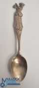 Lady Margaret Scott Silver Spoon. The stem modelled as a superbly detailed figure of Lady Scott in