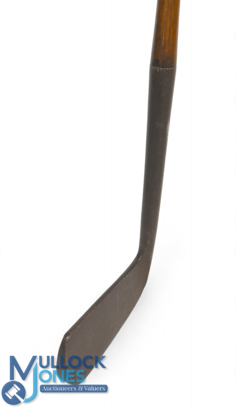 R Forgan giraffe putter showing the green and flag mark, stamped Gold Medal, with 6" hosel fitted - Image 2 of 2