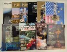 1973-2002 Ryder Cup Programmes and official magazines, to include years 1973, 1981, 1987, 1989,