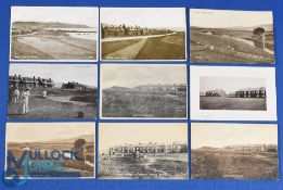 Good selection of early 20th century Girvan Golf Links b&w postcards (9) to include several