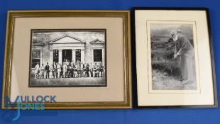Tom Morris Collection of Photograph golf prints (2) to incl Competitors at Grand National Golf