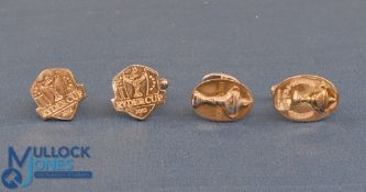 Collection Ryder Cup and PGA Cup cufflinks (4) to incl white metal 2012 Ryder Cup Medinah pair of