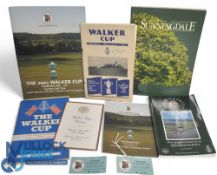 Walker Cup Programmes: Programmes include 1951 with 11th May and 11/12th May Order of play, map,