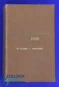 Rebound John Wisden's Cricketers Almanack 1936 - Hardback in good condition with a small worn edge