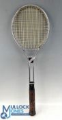 Wilson T5000 Metal Tennis Racket, having sensor dome missing from butt cap c1976-82 otherwise in