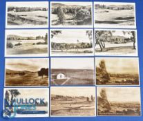 Good collection of various Boat of Garton Golf Course b&w postcards (12) to include a set of 7x real
