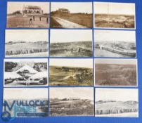 Interesting collection of Hunstanton Golf Club b&w postcards from the early 1900s onwards (12) to