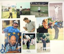 Golf signed Photographs, a good selection of personally signed items, a signed Arnold Palmer