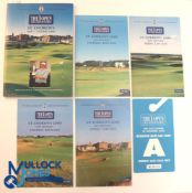 Autographs - multi-signed 2000 Open Golf Championship Programme St Andrews with Draw Sheets and