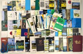 Large Collection of Golf Club Yardage Golf Club Booklets Guides a good selection of British Golf