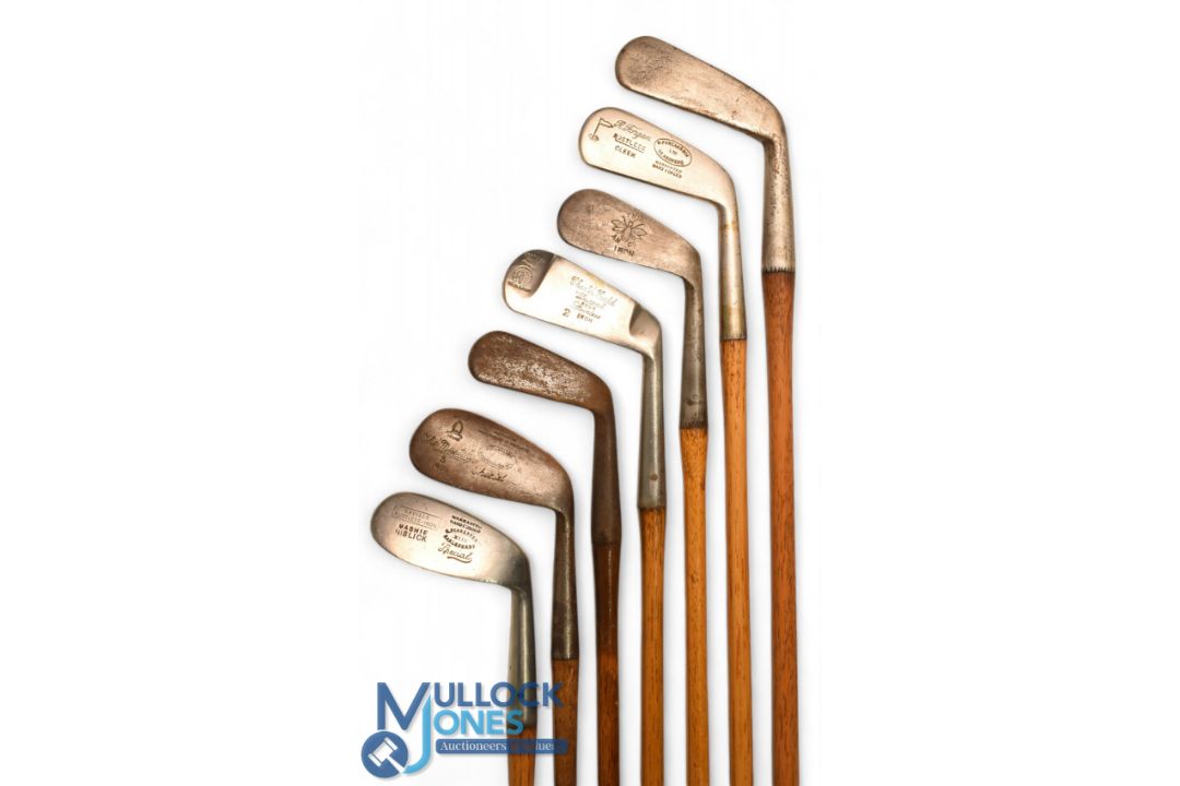 7x Assorted irons to incl The Master deep oval head 3 iron showing the Mitre brand, Charles Gadd ' - Image 1 of 2