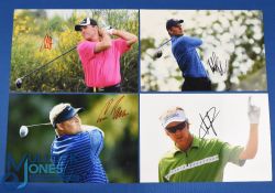 Collection of European Players PGA Golf Tour and Ryder Cup signed colour press size photographs (