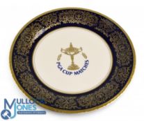 1994 PGA Cup National Resort and Spa USA v GB&I Hand Painted Presentation Plate - Pickard Bone China