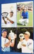 4x Overseas/European PGA Tour Winners signed press photographs to incl Jose Maria Olazabal (Mallorca