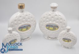 Wade Porcelain large Etiquette Whisky Turnberry Decanter (empty): Made by Wade lot consists of 2