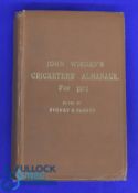 Rebound John Wisden's Cricketers Almanack 1909 - Hardback in good condition