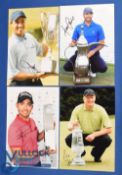 Collection of Overseas Tour Golf Players Winners signed press colour photographs (4) to incl Richard