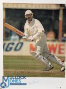 Cricket Magnificent Seven Graham Gooch signed Big Blue Tube Print, limited edition, No.135/ 500 in