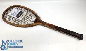 c1905 Horace Partridge American Tate Racket 