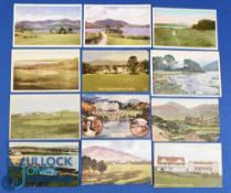 Interesting collection of early Irish Golf Club and Missing Links coloured postcards from the