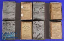 Four John Wisden's Cricketers Almanack's 1905, 1906, 1908 and 1910 All are original in a modern